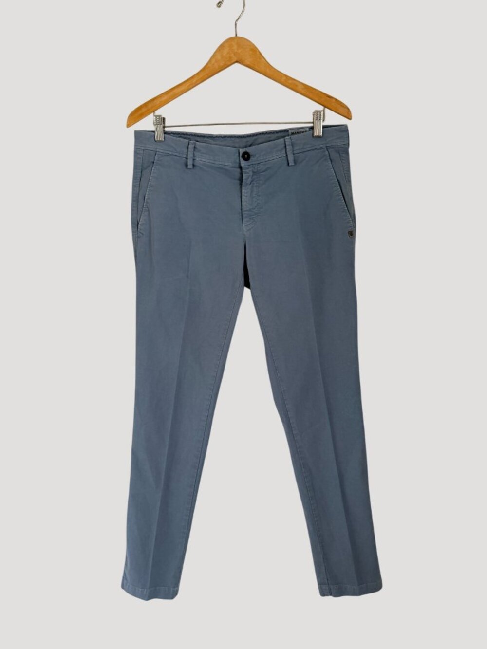 Mason’s Pants Limited Edition The End Of The War Slim-Fit Blue Cotton-Lycra